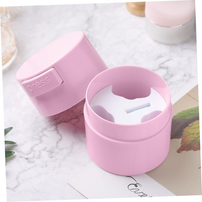 Beaupretty Eyelash Glue Jar Sealed Eyelash Storage Box Cosmetic Storage Tank Extension Supplies for Lash (Pink) - Image 5